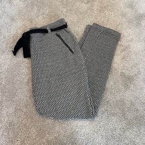 Saturday Sunday Women's‎ Cotton Dress Pant Black White Herringbone Size M